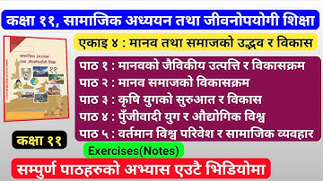 Social Studies Unit 4, Class 11 | Exercises, Notes | (Lesson 1,2,3,4,5) | एकाइ ४ सम्पुर्ण अभ्यास