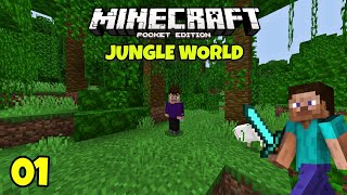 Jungle Only World Survival | Minecraft Pocket Edition Gameplay In Malayalam #1 screenshot 4