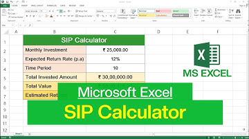 How to Create SIP Calculator in Microsoft Excel | SIP Return Calculator in Excel