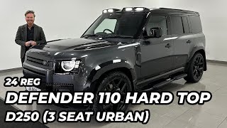 24 Reg Land Rover Defender 110 3.0 D250 Hard Top Commercial (3 Seat) (URBAN)