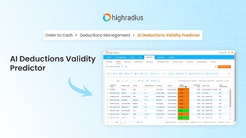Predict Deductions Validity With AI | Highradius Integrated Receivables