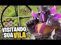 TAVA RUIM,FICOU BOM... AGORA PARECE QUE PIOROU!🤣 VISITANDO INSCRITOS NO CLASH OF CLANS