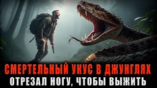 видео: 12 ДНЕЙ АДА В ДЖУНГЛЯХ: Смертельный укус змеи заставил его пойти на немыслимое ради спасения. картинка: 12 ДНЕЙ АДА В ДЖУНГЛЯХ: Смертельный укус змеи заставил его пойти на немыслимое ради спасения.