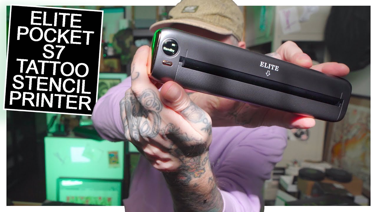 タトゥー　ELITEステンシルプリンター Elite Pocket S7 Tattoo Stencil Printer - review - YouTube