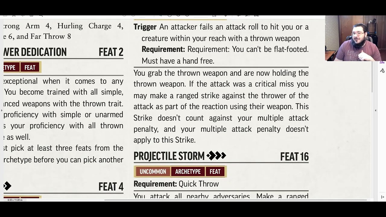 Sercoach Show's Off Master Thrower Archetype Pathfinder 2E