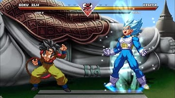 GOKU SSJ4 vs VEGETA SSJ BLUE - Exciting High Level Fight!