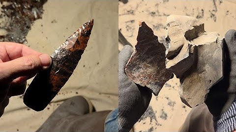 2263 - Re-Uploaded - No Talk - Part 1/2 - Crackle-Butter Obsidian Biface #flintknapping 