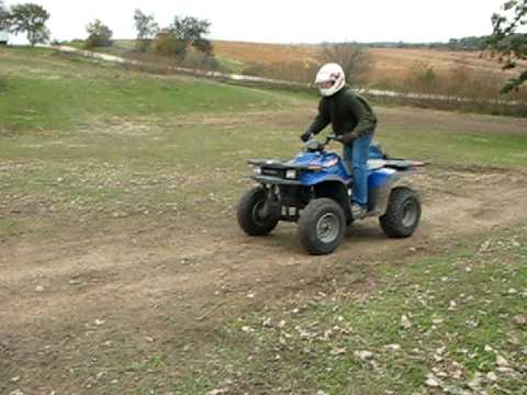 Wheelies On My 300 Polaris Express Atv Youtube