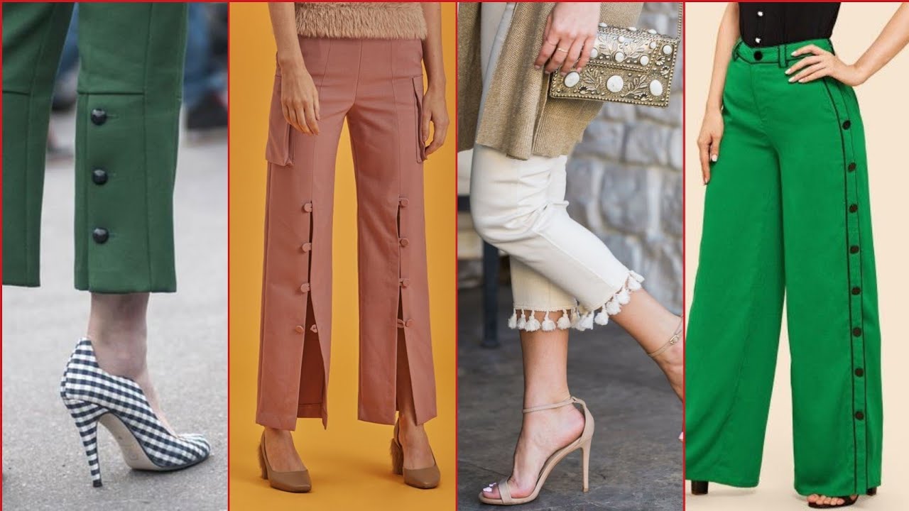 30+Most Stylish Girls Trouser Design 2020 || New and stylish Ladies ...