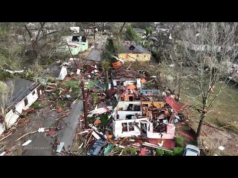 01-12-2023 Selma, Alabama - Massive Tornado Damage - Structure Fires