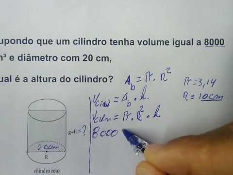 Vídeo: Como Calcular A Altura De Um Cilindro