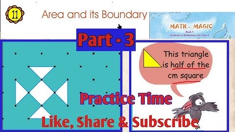 Mathmagic Class 5 | Chapter 11 Area and its Boundary | Part - 3 | Practice Time NCERT p. 149  |