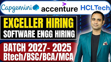 Capgemini Exceller Hiring | HCL Official Hiring | Accenture Referral Hiring