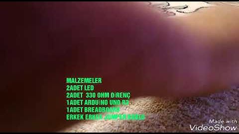 ARDUİNO İLE ÇAKAR LAMBA YAPIMI