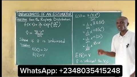 Unbiased Estimator | Derive Unbiased Estimators for scale parameter in the Rayleigh Distribution