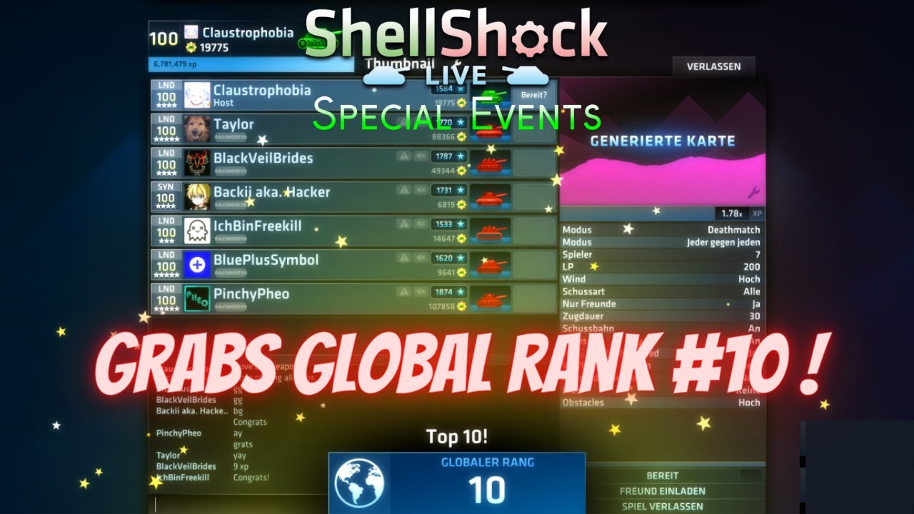 ShellShock Live | Special Events Episode #71 | Claus Grabs Global Rank 10!