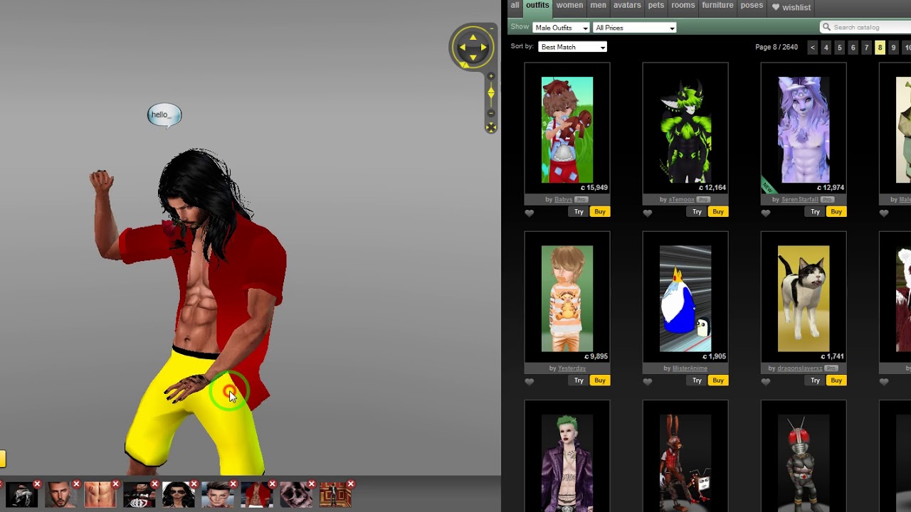IMVU How to Get Naked Guy Edition pt 3 - YouTube