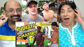 $0.50 Workout in Varanasi with an Indian Bodybuilding Champion ? | Gajab Reactions  ✨