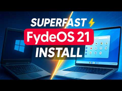 Turn Your Old Laptop into a Superfast Chromebook | FydeOS 21 Installation Guide (2025)