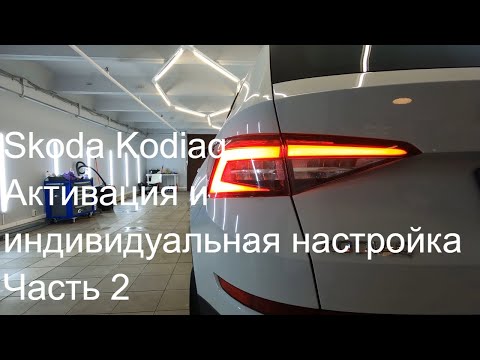 4K Skoda Kodiaq Активация и индивидуальная настройка автомобиля Часть 2