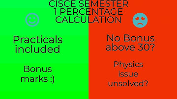 How will CISCE calculate semester 1 Percentage |How to calculate best of five in icse 10 Board Exams