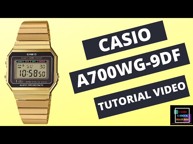 Reloj Casio Vintage A700WG-9ADF Dorado Slim - Dando la Hora - Dando La Hora