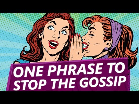 Video: What to do if you become the subject of gossip