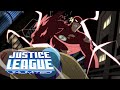 Flash uses the speed force and shows his true power to brainiac luthor  justice league unlimited
