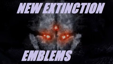 New COD Ghost Extinction Prestige Emblems DLC 1 and original emblems