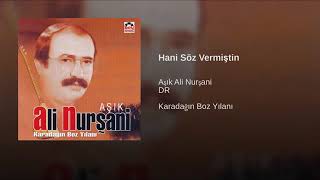 Âşık Ali Nurşani - Hani Söz Vermiştin Resimi