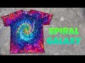 Spiral galaxy tie dye