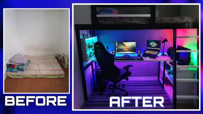 Room Tour Chambre Gaming: Travaux et Décoration 