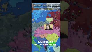 I gave Poland 100 divisions in CTW. #shorts #ceww2 #ctw #hoi4 #funny #pleasesubscribe