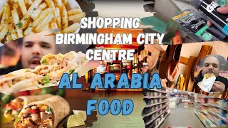 Shopping Birmingham City Centre and food at Al Arabi | Food vlog in uk