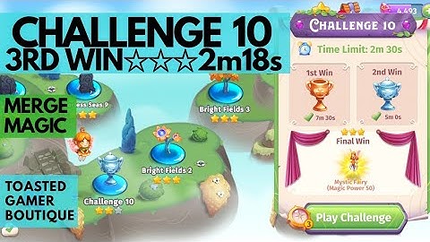 Merge Magic Challenge 10 • 2m18s On Final 3rd Win AKA Bright Fields 1 ☆☆☆