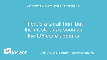 How do I shut off an F96 error code for a GE double wall