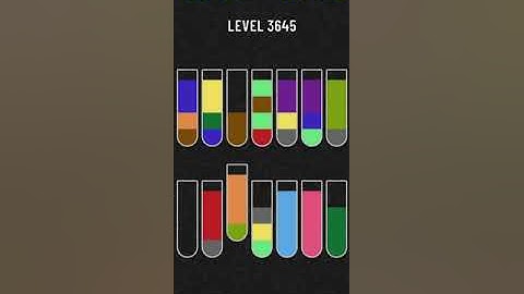 water sort puzzle level 3645
