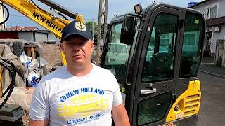 Z wizytą u klienta - minikoparka New Holland E19C