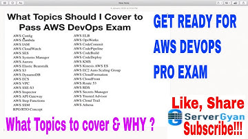 What Topics Should I Cover to Pass AWS DevOps Exam