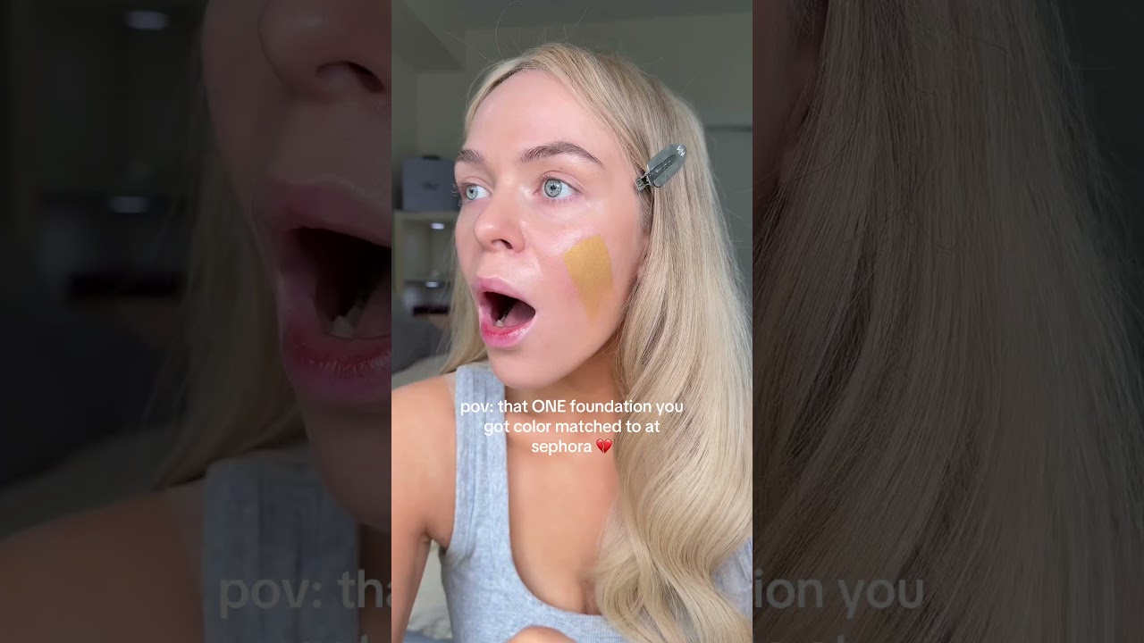 POV: getting color matched at Sephora 😭💔
