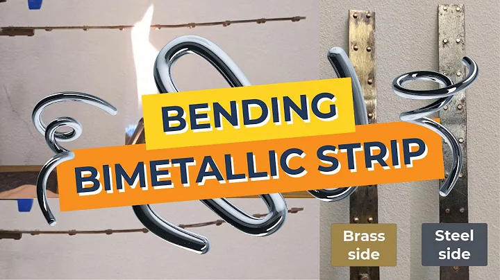 Which way does a bimetallic strip bend when heated?