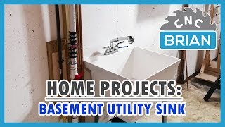 Home Projects: How to Install a Basement Utility/Laundry Sink