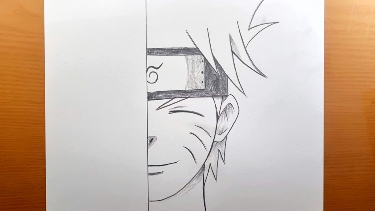 Dibujo fácil de Naruto para principiantes Cómo dibujar a Naruto