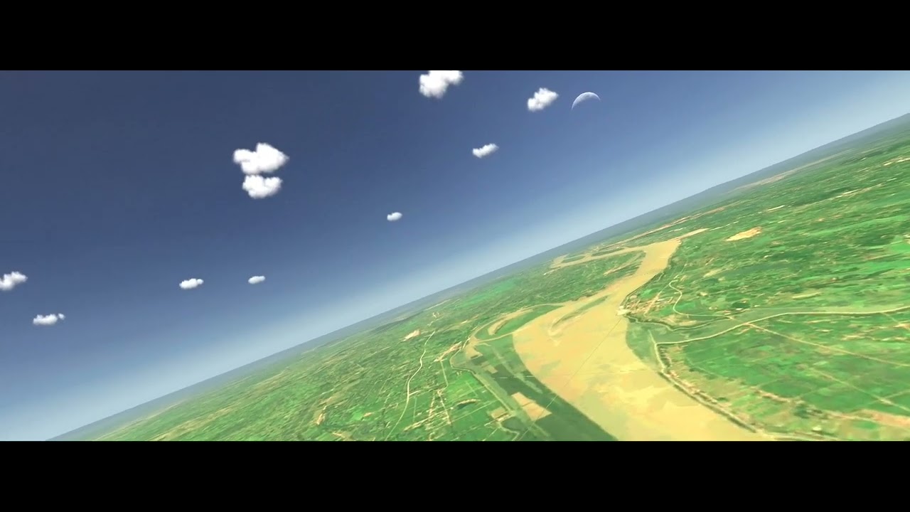 252.4  Yangtze Adventure - Manual Flying over the Yangtze River further northeast to Wuhan