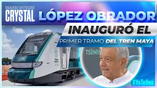 Tren Maya: López Obrador hace el primer viaje en el Tren Maya | Noticias con Crystal Mendivil