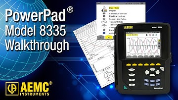 AEMC® - 8335 - 3-Phase Power Quality Analyzer - Walkthrough (8335 Discontinued Replaced by 8336)