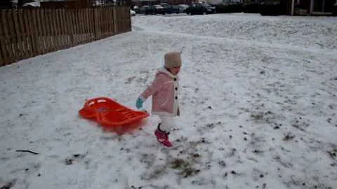 Video Pamela Sledding 2009