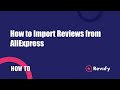 [Reviify] How to Import Reviews from AliExpress to Shopify store