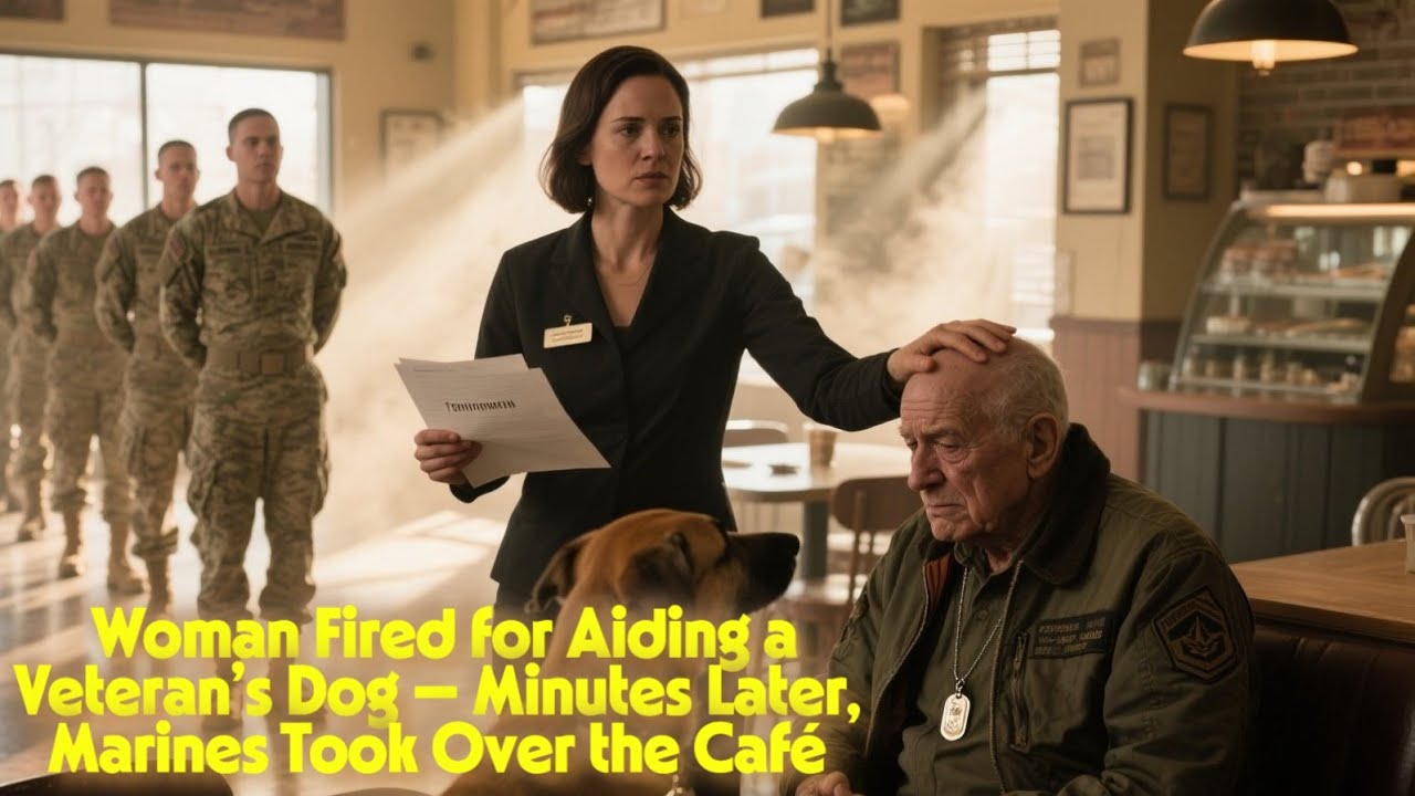 Woman Fired for Aiding a Veteran’s Dog — Minutes Later, Marines Took Over the Café | Touching Story