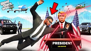 GTA 5 : Franklin & Shinchan Try To Save The President Of LOS SANTOS GTA 5 !